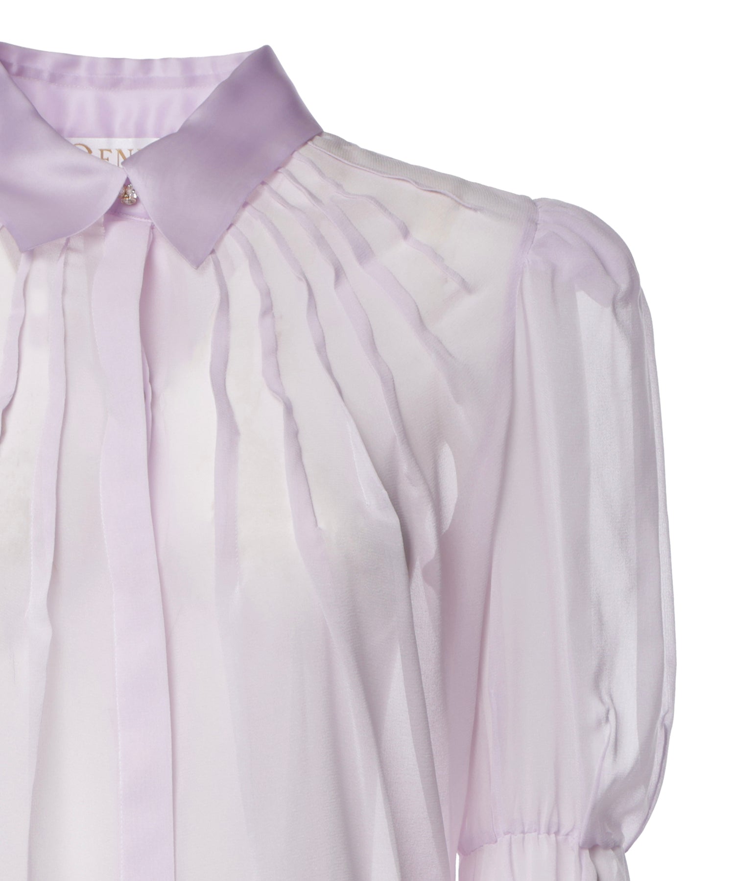 Camicia in chiffon con maniche a sbuffo 81AJL673 N0857302 GENNY 