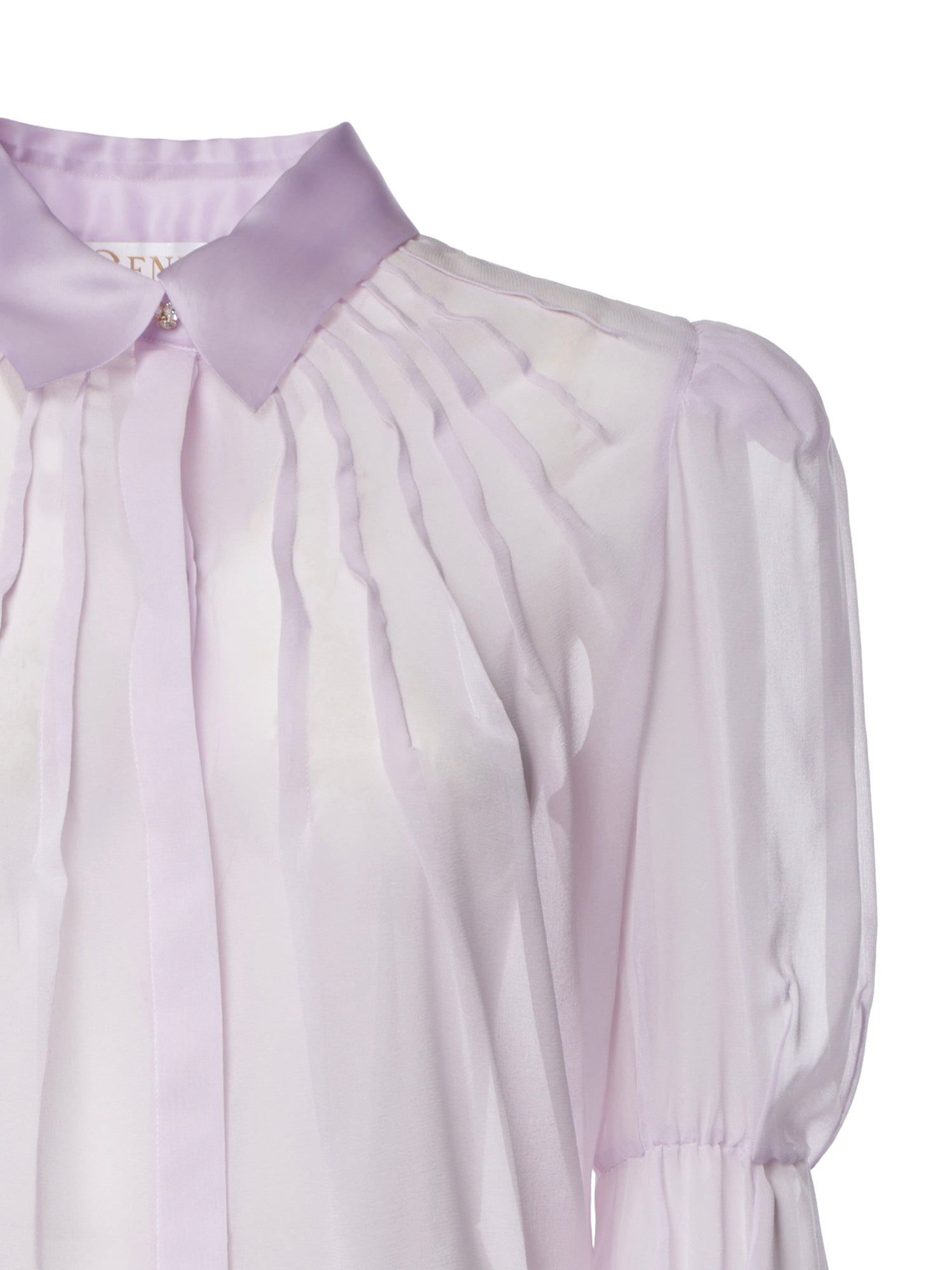 Camicia in chiffon con maniche a sbuffo 81AJL673 N0857302 GENNY 