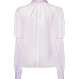 Camicia in chiffon con maniche a sbuffo 81AJL673 N0857302 GENNY 