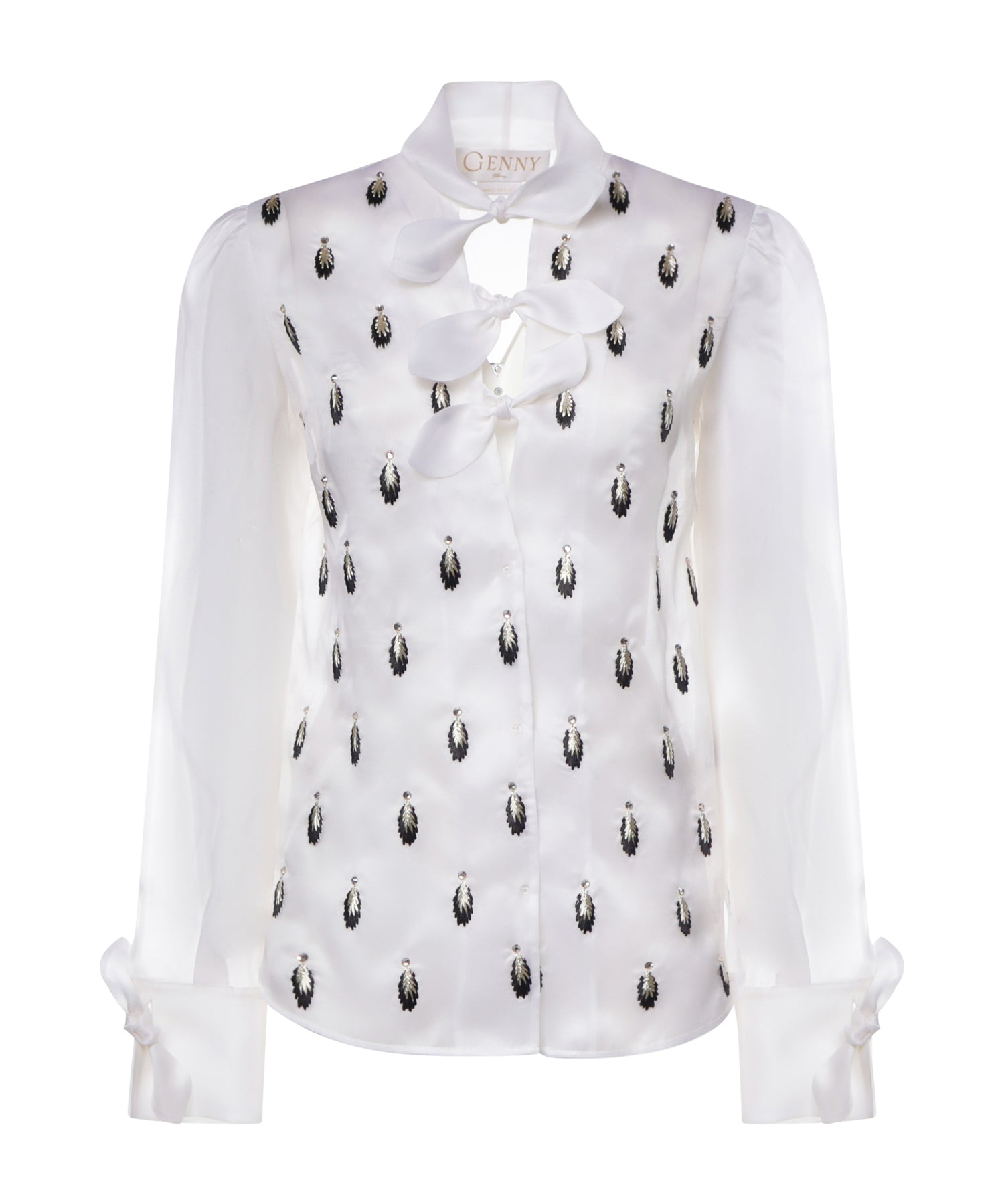 Camicia in organza ricamata 81AJL679 N0859003 GENNY 