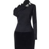 Abito corto monospalla 81AJO467 N0690899 GENNY 