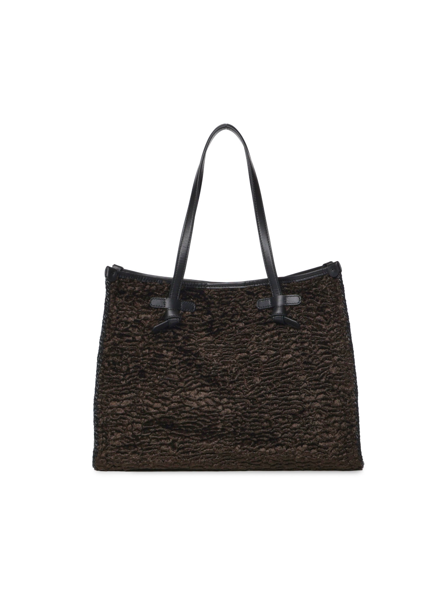 Borsa shopping Marcella in astrakan faux fur BS12460 12008 GIANNI CHIARINI 