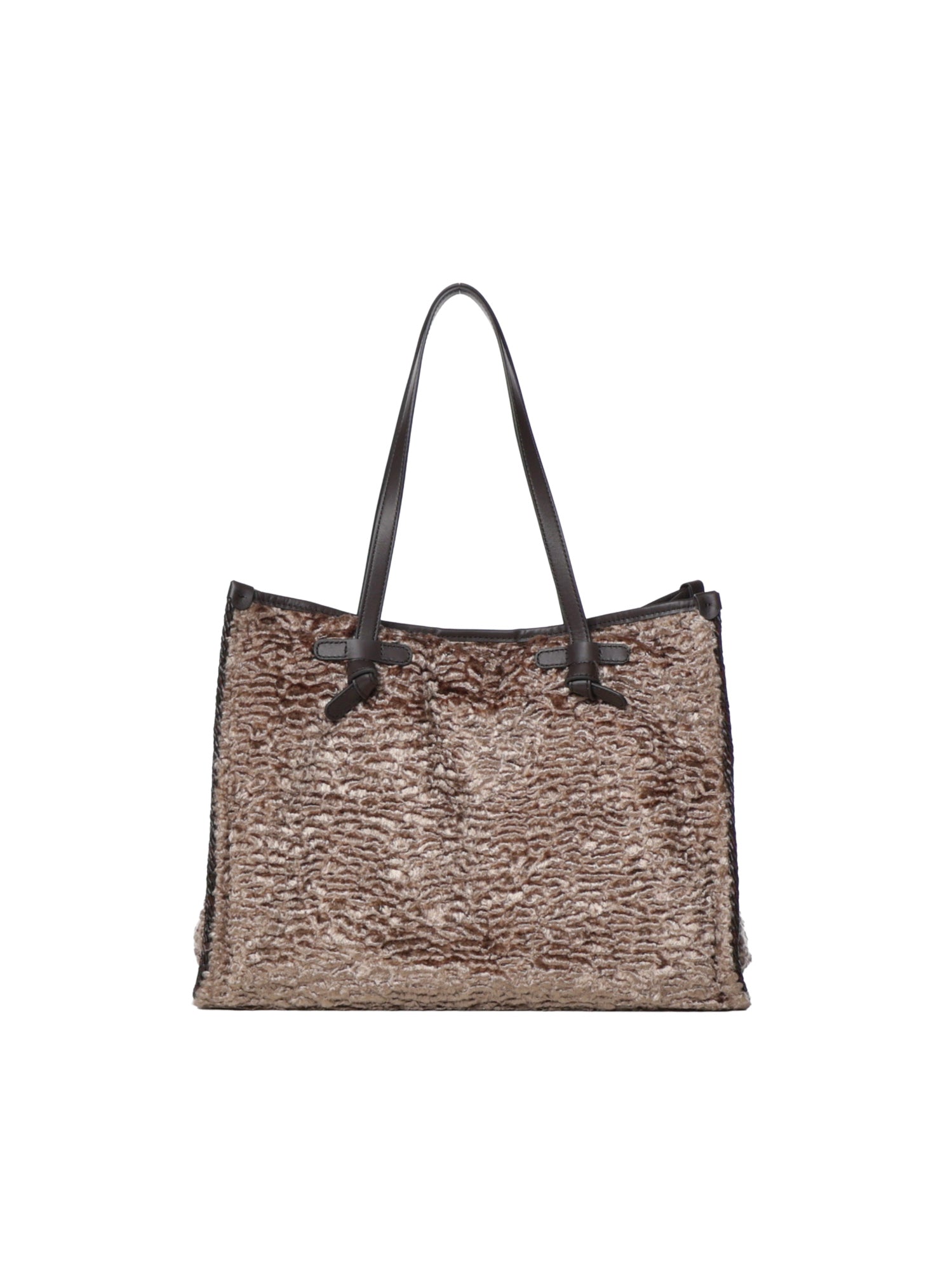 Borsa shopping Marcella in astrakan faux fur BS12460 13023 GIANNI CHIARINI 