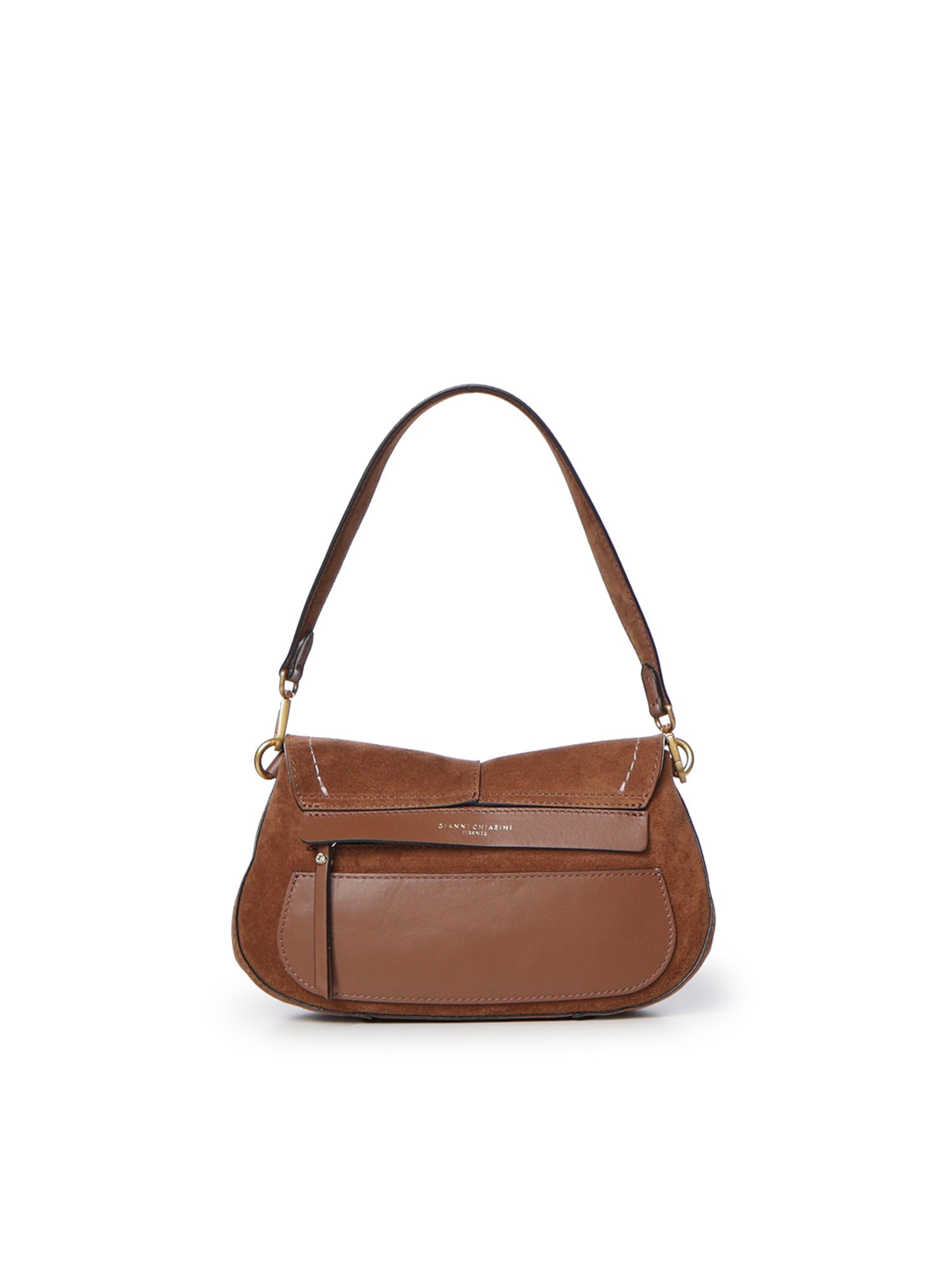 Borsa a spalla Helena Round in suede BS12618 099 GIANNI CHIARINI 