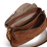 Borsa a spalla Helena Round in suede BS12618 099 GIANNI CHIARINI 