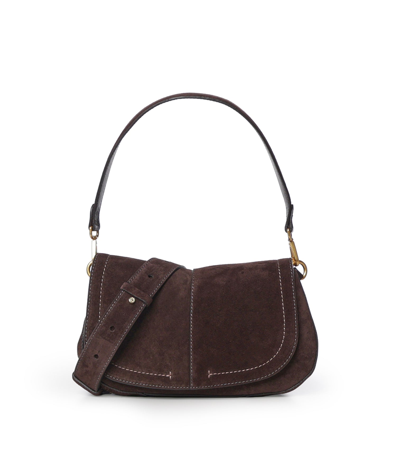 Borsa a spalla Helena Round in suede BS12618 974 GIANNI CHIARINI 