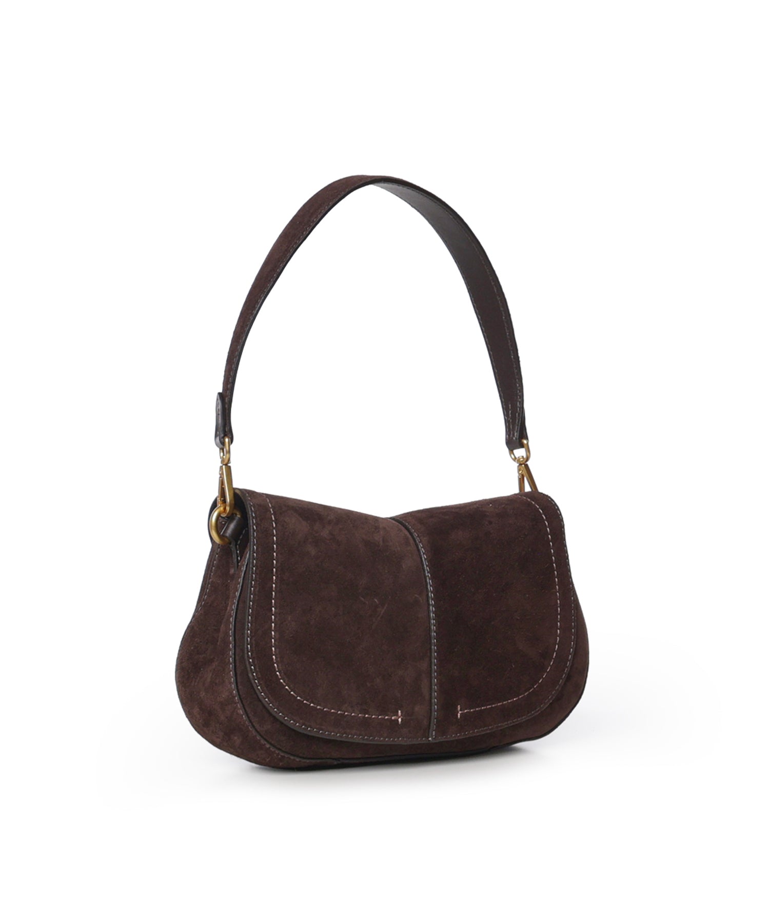 Borsa a spalla Helena Round in suede BS12618 974 GIANNI CHIARINI 