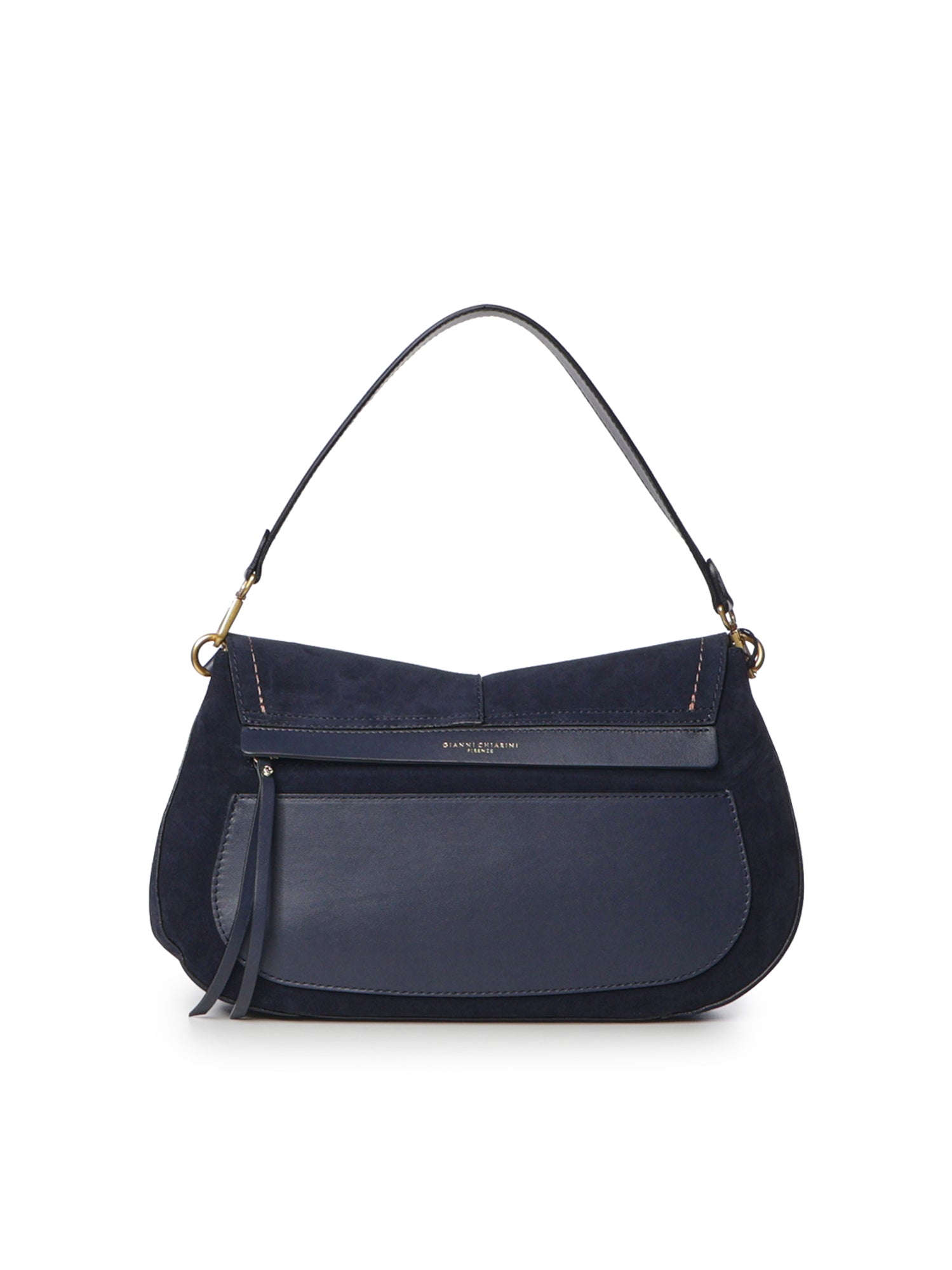 Borsa a spalla Helena Round in suede BS12619 14596 GIANNI CHIARINI 