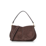 Borsa a spalla Helena Round in suede BS12619 974 GIANNI CHIARINI 