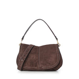 Borsa a spalla Helena Round in suede BS12619 974 GIANNI CHIARINI 