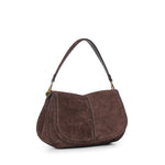 Borsa a spalla Helena Round in suede BS12619 974 GIANNI CHIARINI 