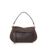 Borsa a spalla Helena Round in suede BS12619 974 GIANNI CHIARINI 