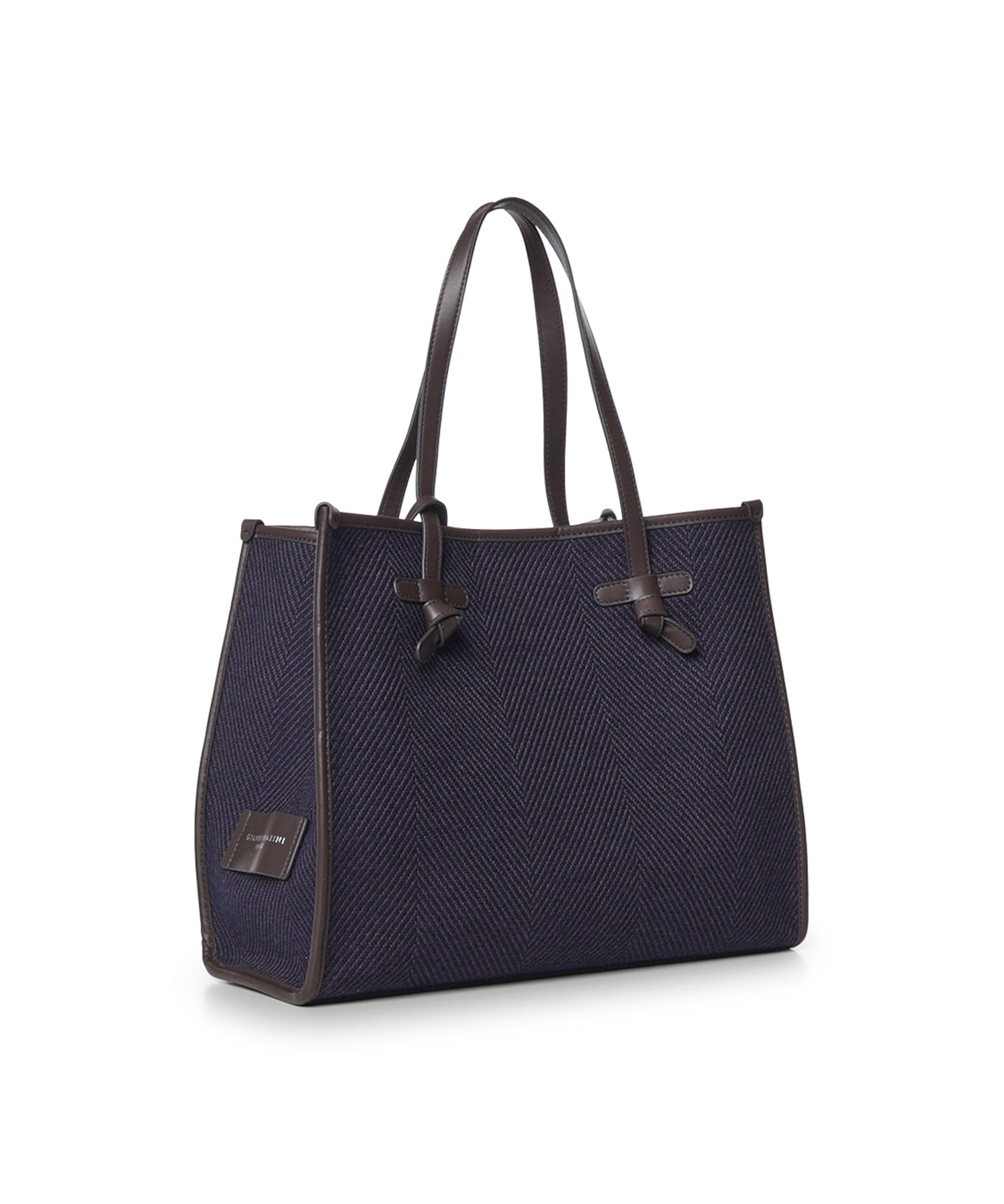 Borsa shopping Marcella in tessuto lana spigato BS6850 12212 GIANNI CHIARINI 