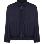 Bomber Asher in misto lana ASHER BLU GIULIANO GALIANO 