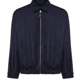 Bomber Asher in misto lana ASHER BLU GIULIANO GALIANO 