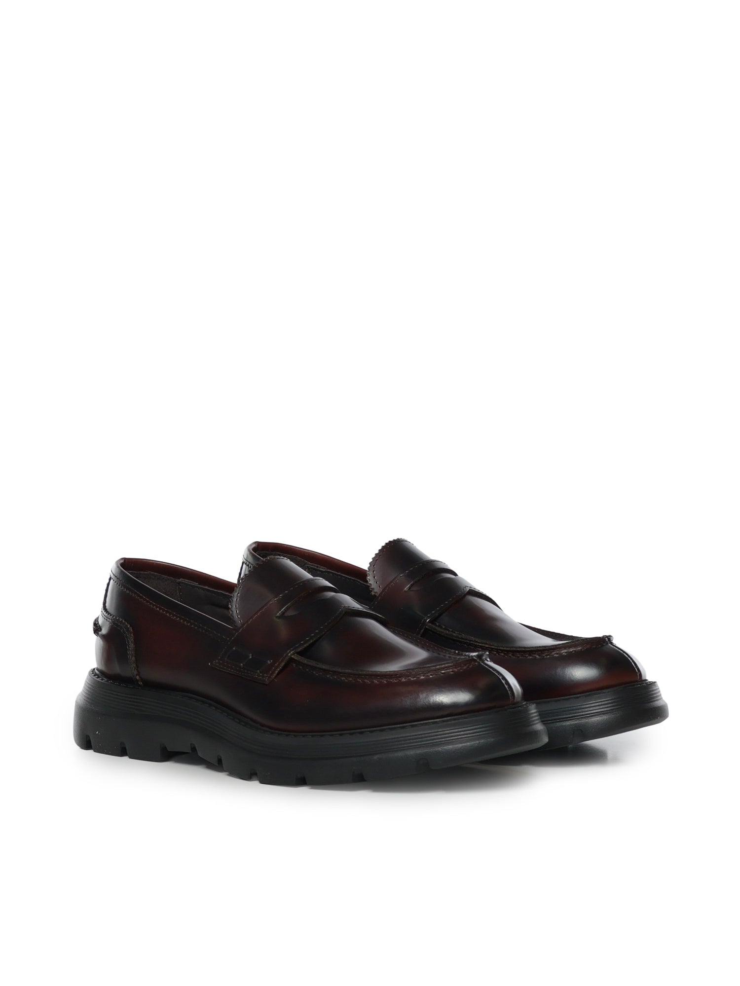 Mocassini Bryan in pelle BRYAN ABRASIVATOCOGNAC GIULIANO GALIANO 