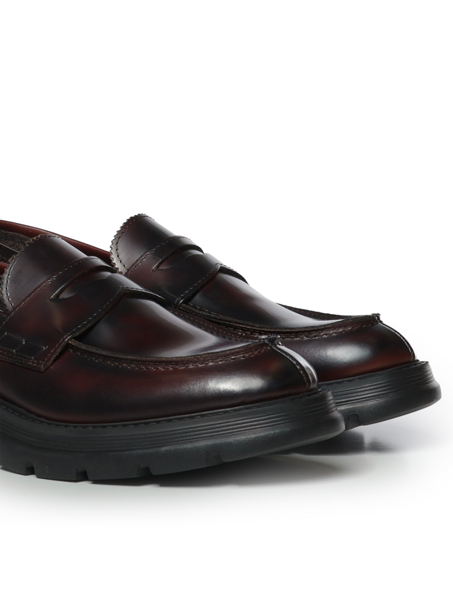 Mocassini Bryan in pelle BRYAN ABRASIVATOCOGNAC GIULIANO GALIANO 