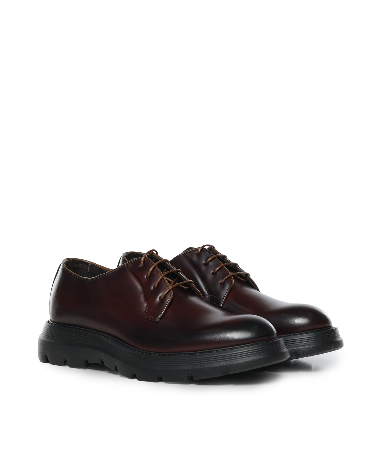 Stringate Castro in pelle CASTRO ABRASIVATOCOGNAC GIULIANO GALIANO 