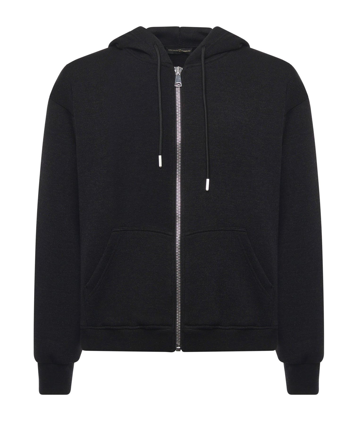 Felpa Hugel con zip HUGEL NERO GIULIANO GALIANO 
