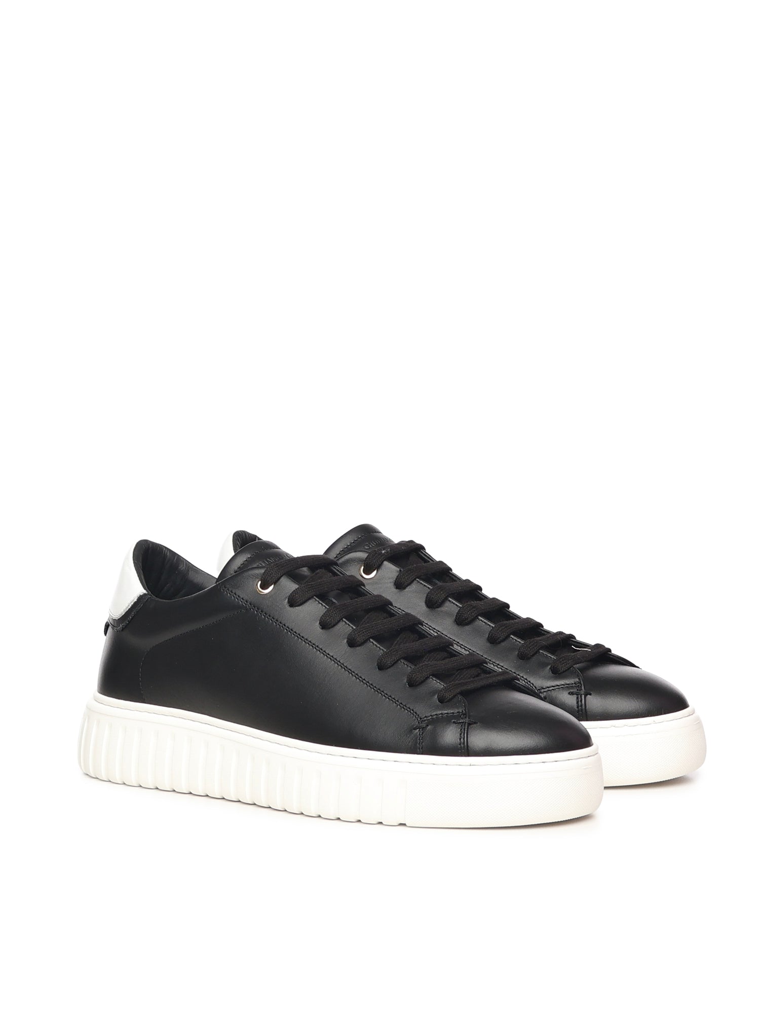 sneakers Mars in pelle MARS NAPPABLACK/WHITE GIULIANO GALIANO 