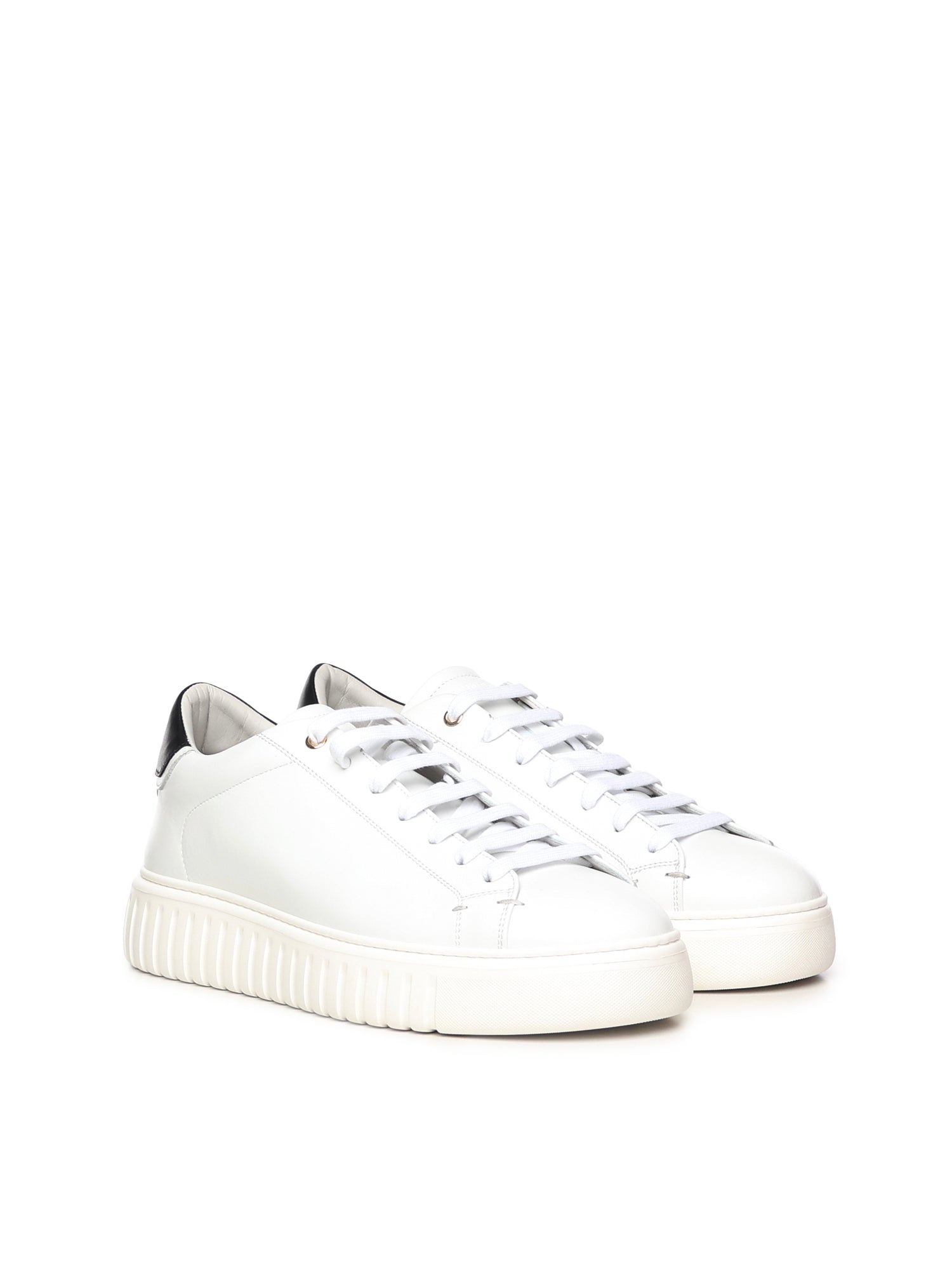 Sneakers Mars in pelle MARS NAPPAWHITE/BLACK GIULIANO GALIANO 