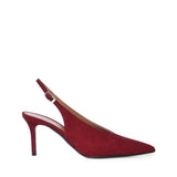 Pumps slingback Tara in camoscio TARA CAMOSCIOBORDEAUX GIULIANO GALIANO 