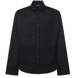 Camicia Tobhias in lana TOBHIAS NERO GIULIANO GALIANO 