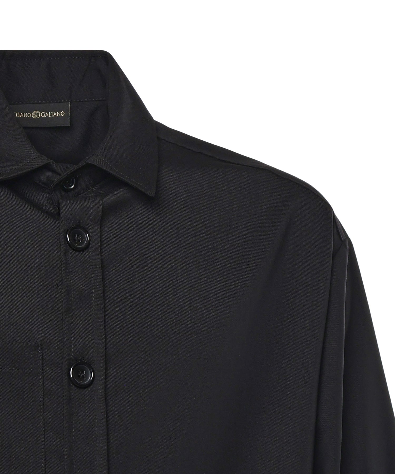 Camicia Tobhias in lana TOBHIAS NERO GIULIANO GALIANO 