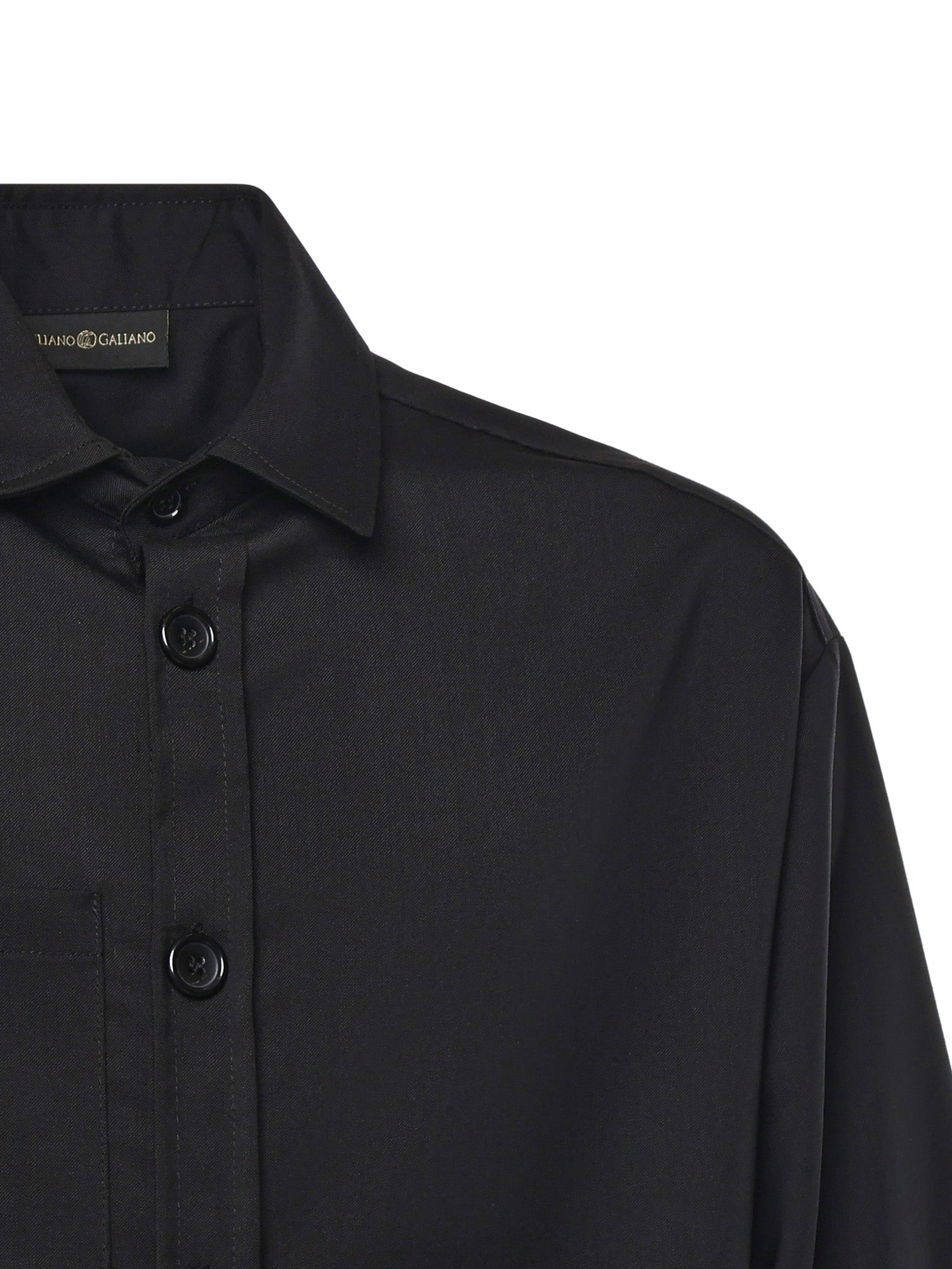 Camicia Tobhias in lana TOBHIAS NERO GIULIANO GALIANO 