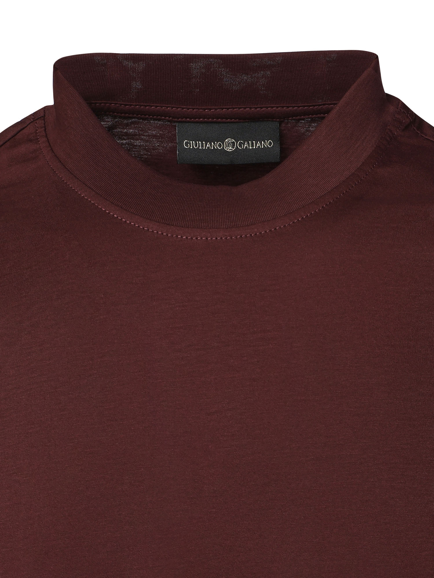 T-shirt Vice in cotone VICE BORDEAUX GIULIANO GALIANO 