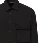 Camicia Wolf con tasca sul petto WOLF -NERO GIULIANO GALIANO 