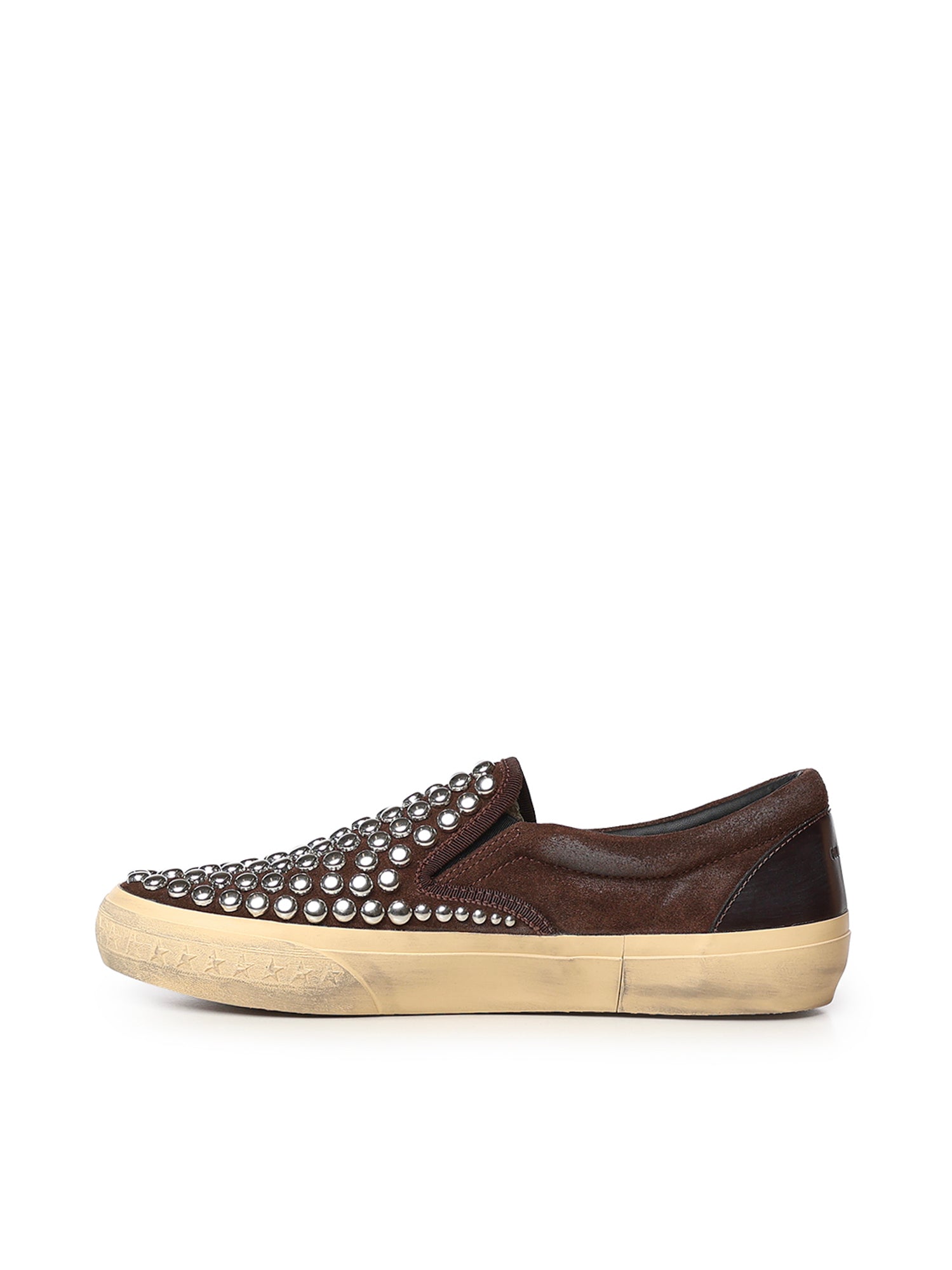 Slip-on Vce in suede con borchie GMF00306 F000876355381 GOLDEN GOOSE 
