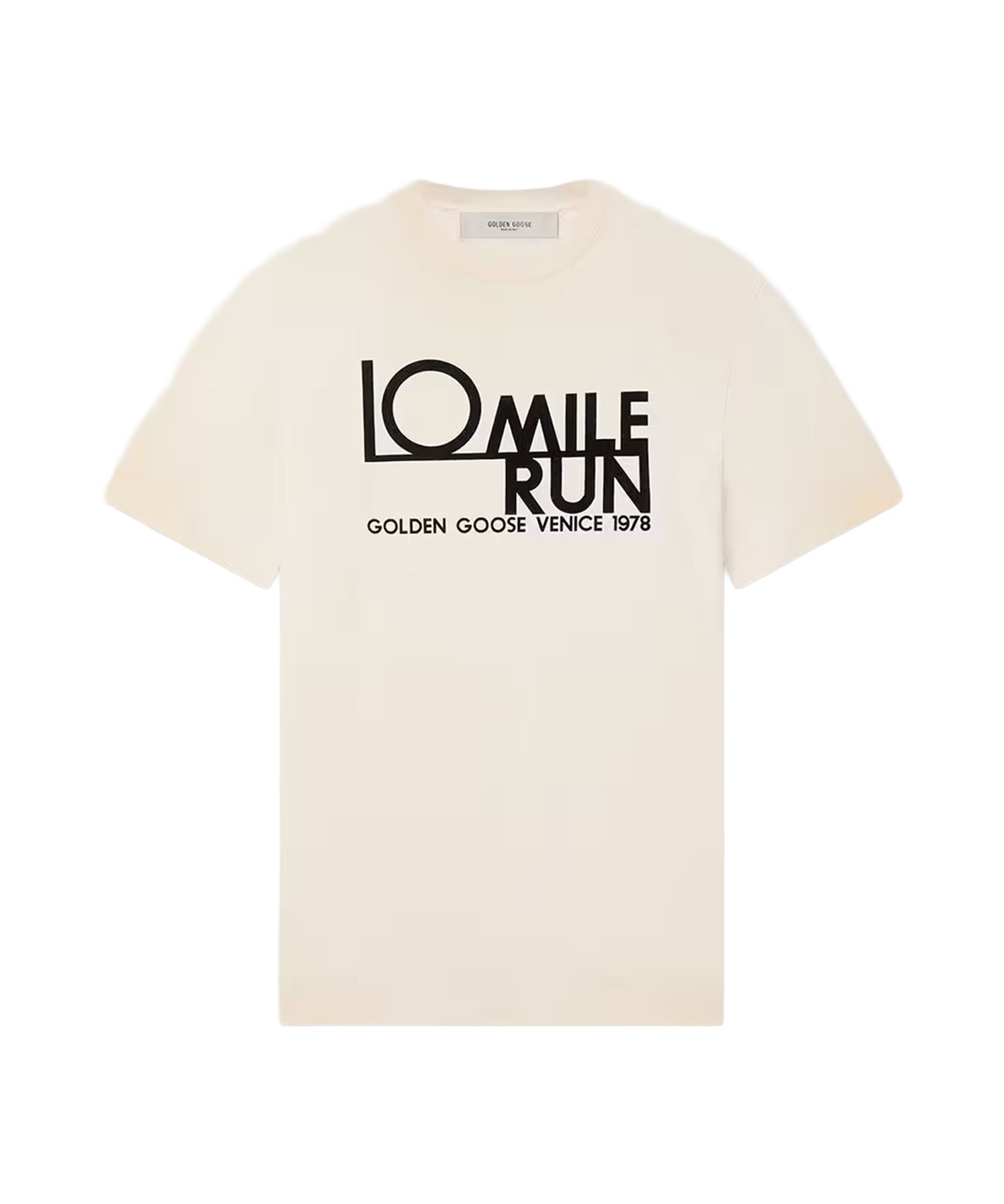 T-shirt con stampa in cotone GMP01220 P00262111560 GOLDEN GOOSE 
