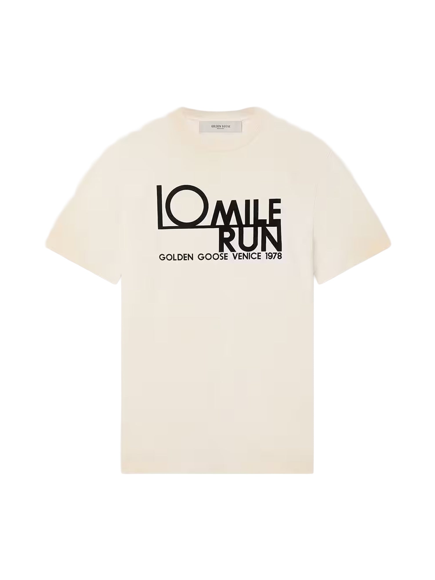 T-shirt con stampa in cotone GMP01220 P00262111560 GOLDEN GOOSE 
