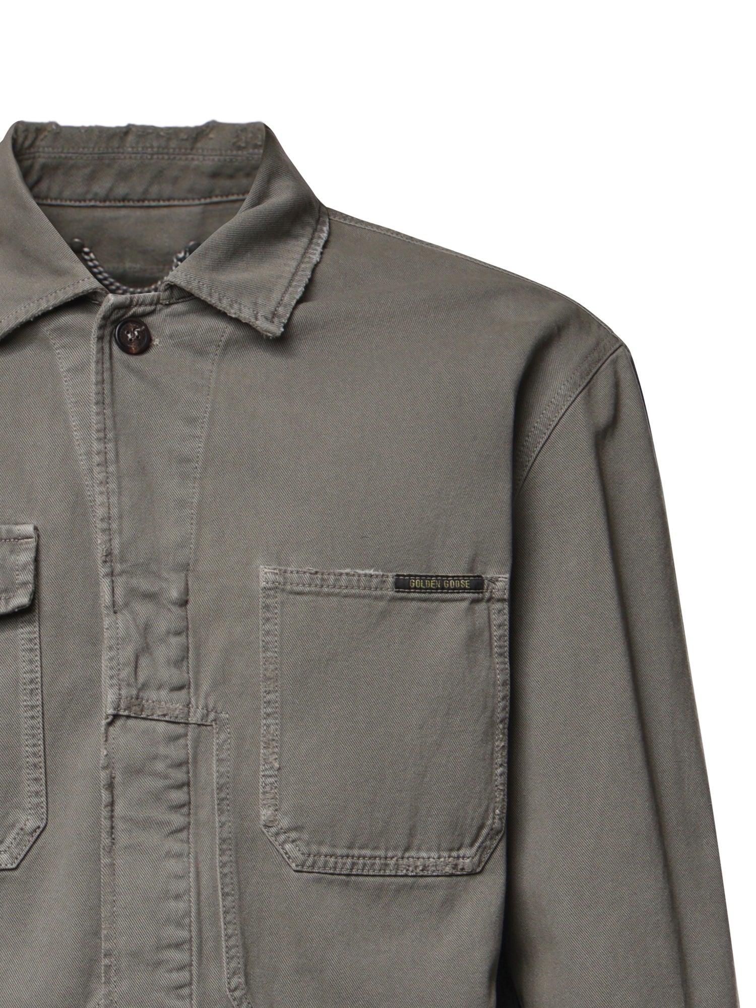 Overshirt in twill di cotone GMP02753 P00261335306 GOLDEN GOOSE 
