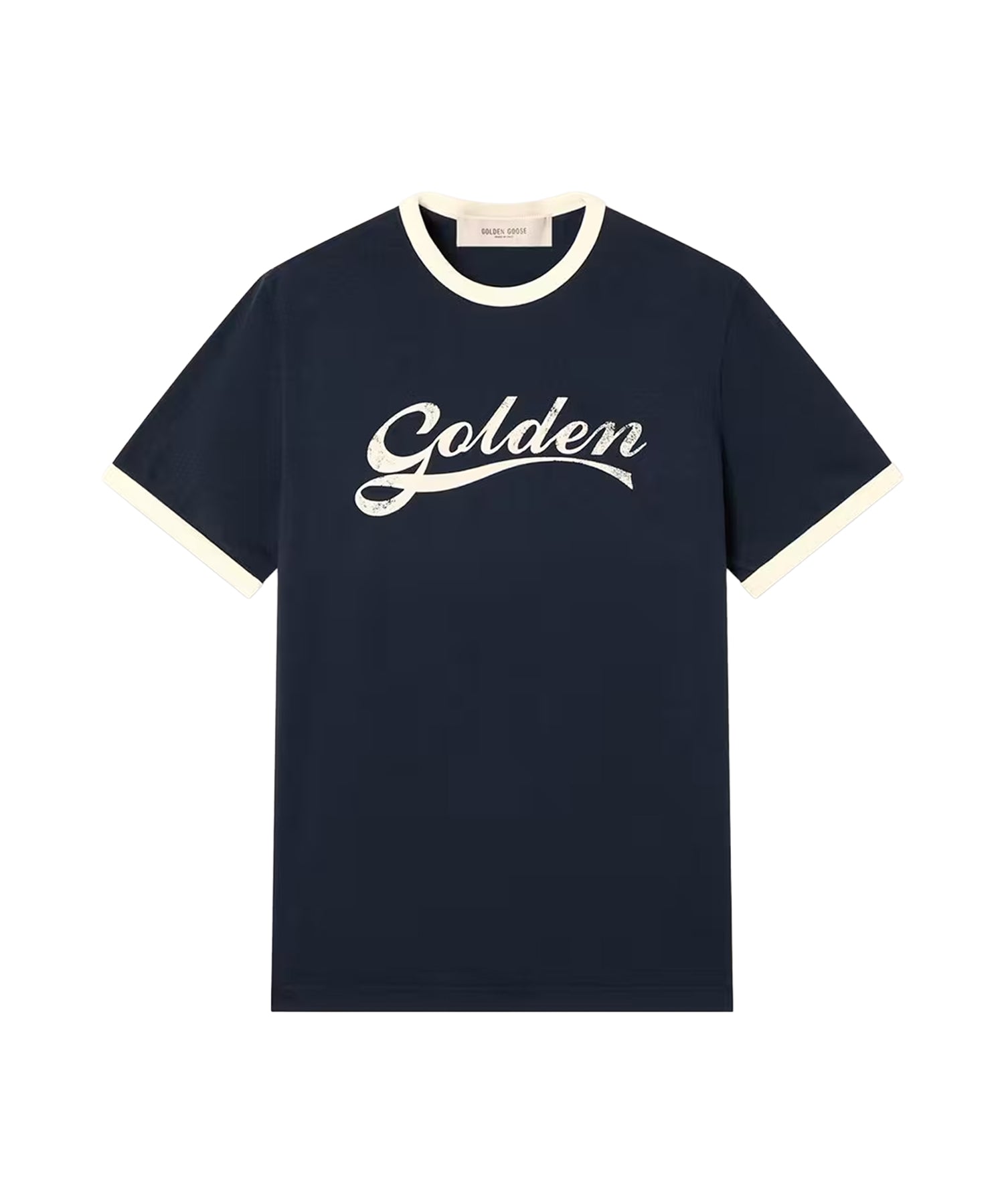 T-shirt con stampa in cotone GMP02761 P00262483134 GOLDEN GOOSE 