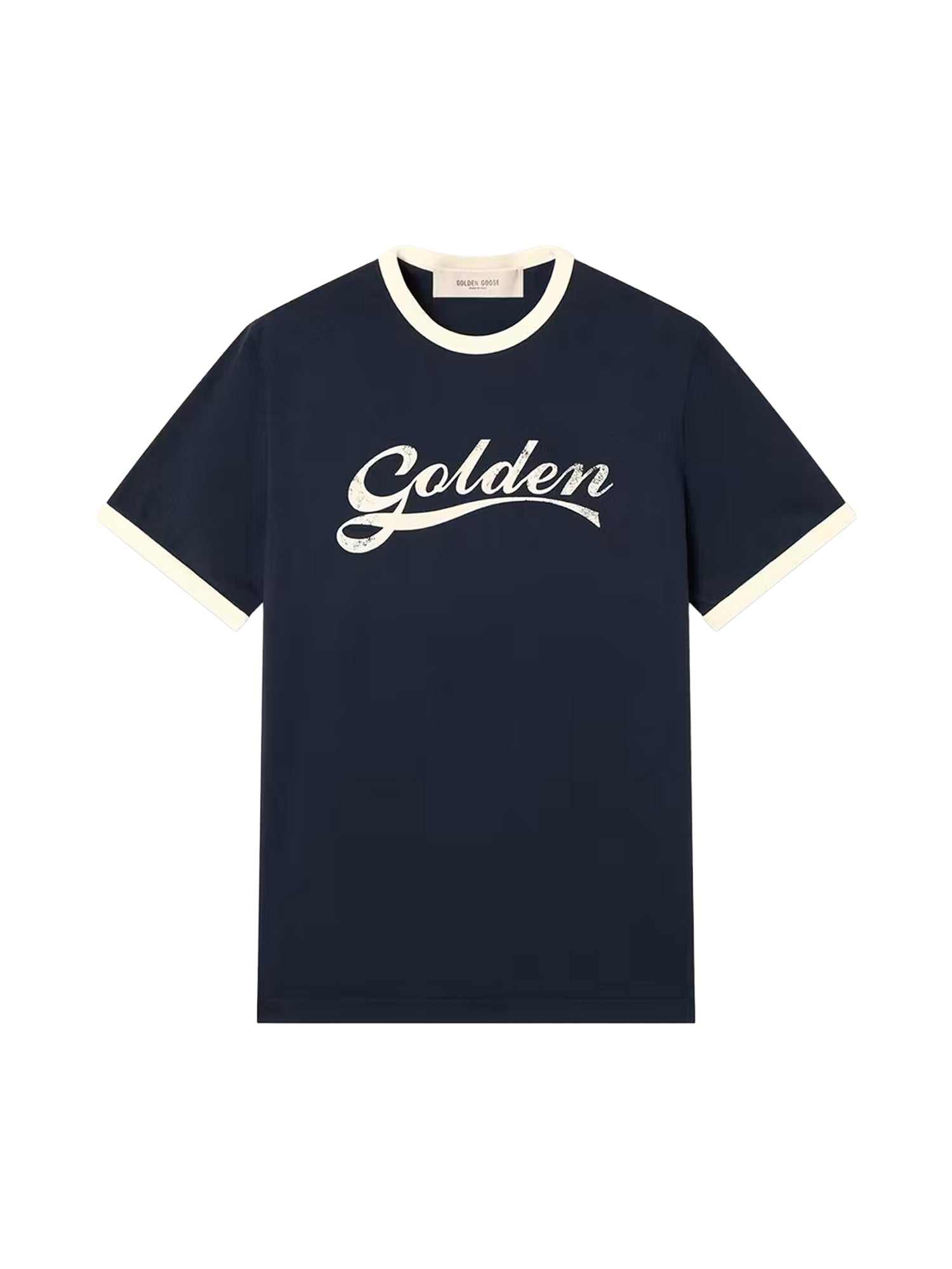 T-shirt con stampa in cotone GMP02761 P00262483134 GOLDEN GOOSE 