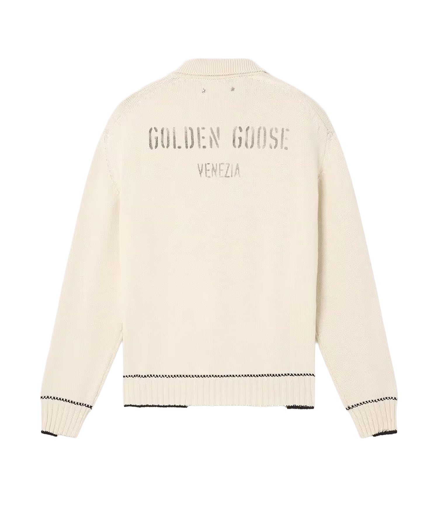Polo in misto cotone con logo GMP02822 P00267411560 GOLDEN GOOSE 