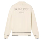 Polo in misto cotone con logo GMP02822 P00267411560 GOLDEN GOOSE 