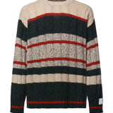 Pullover a righe in misto alpaca GMP02833 P00267182748 GOLDEN GOOSE 