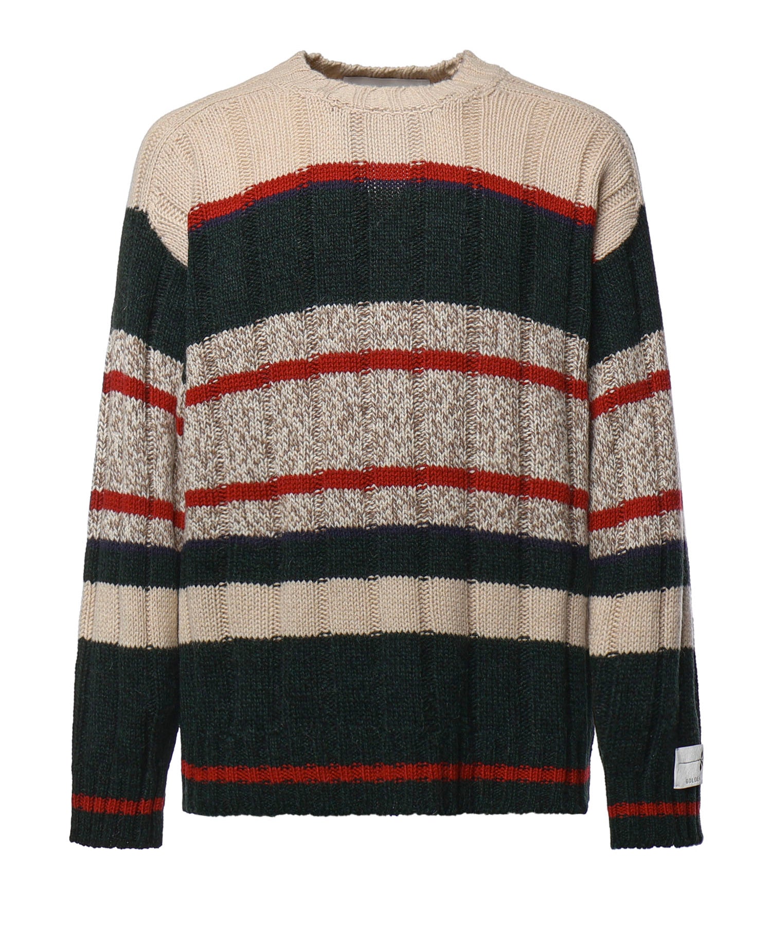 Pullover a righe in misto alpaca GMP02833 P00267182748 GOLDEN GOOSE 