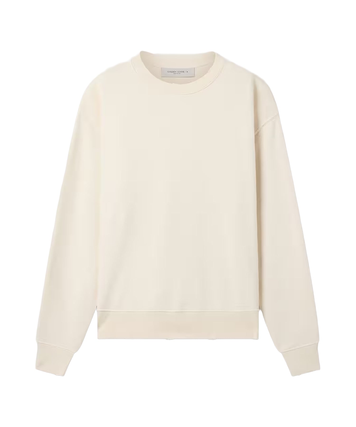 Felpa in cotone con logo GUP01872 P00157911560 GOLDEN GOOSE 
