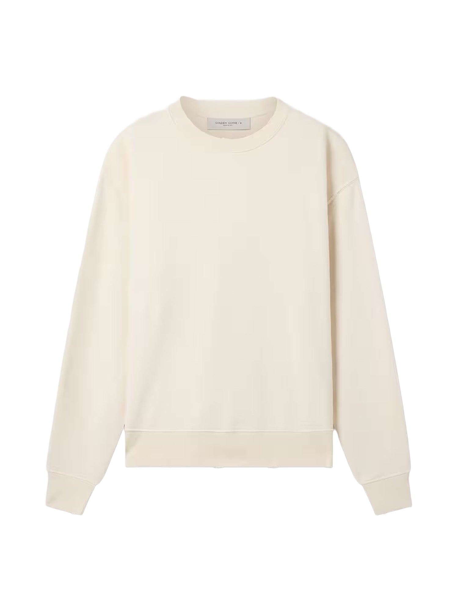 Felpa in cotone con logo GUP01872 P00157911560 GOLDEN GOOSE 