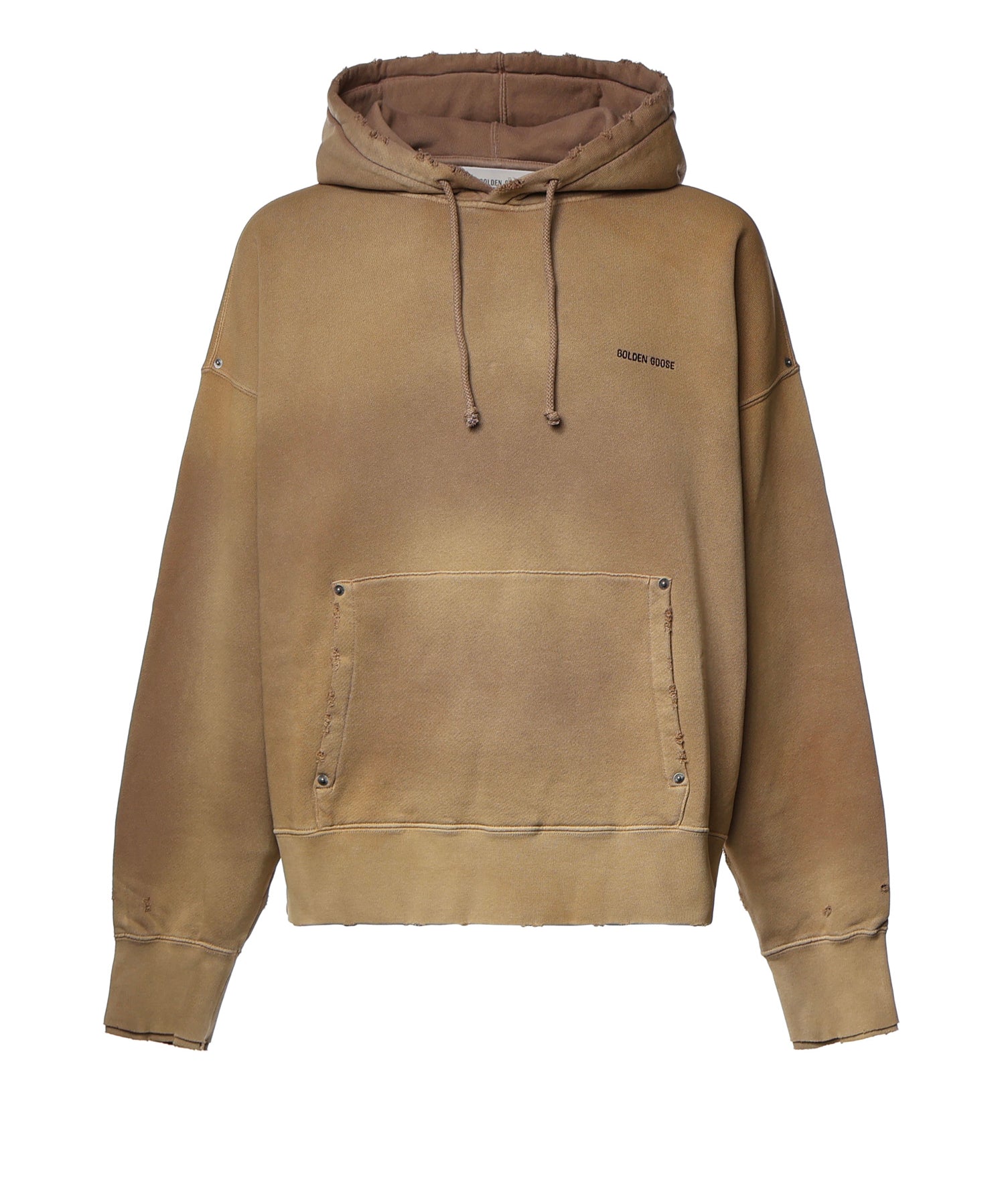 Felpa con cappuccio in cotone GUP02763 P00263616107 GOLDEN GOOSE 