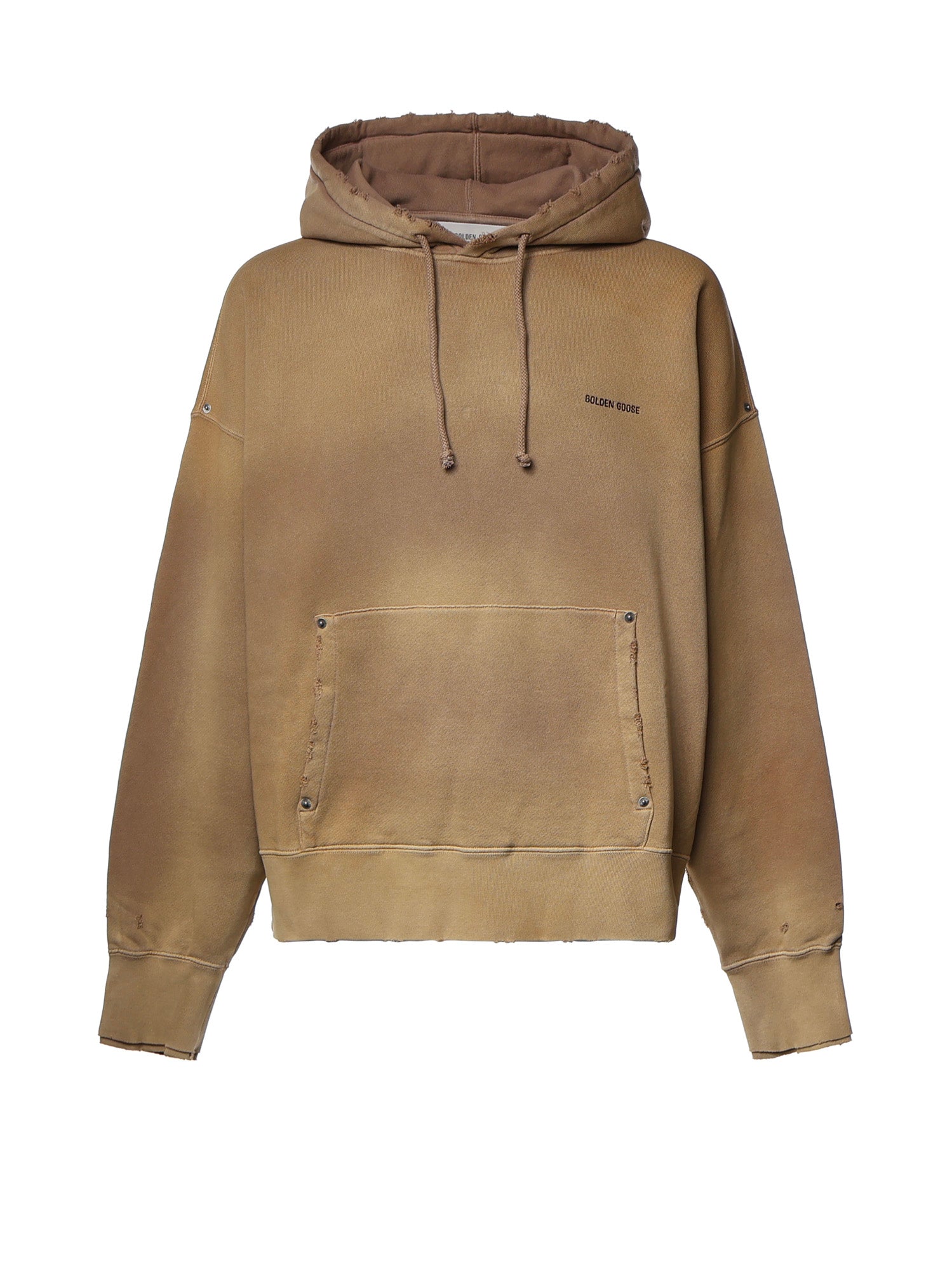 Felpa con cappuccio in cotone GUP02763 P00263616107 GOLDEN GOOSE 