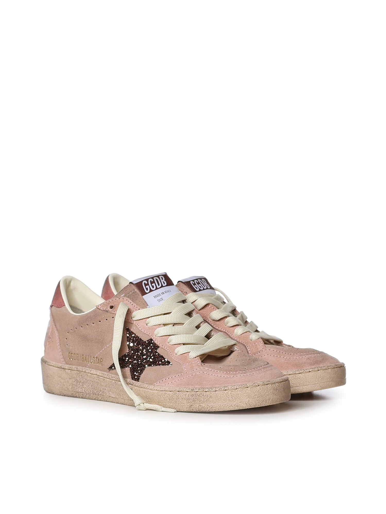 Sneakers Ball Star in suede con glitter GWF00117 F00869425819 GOLDEN GOOSE 
