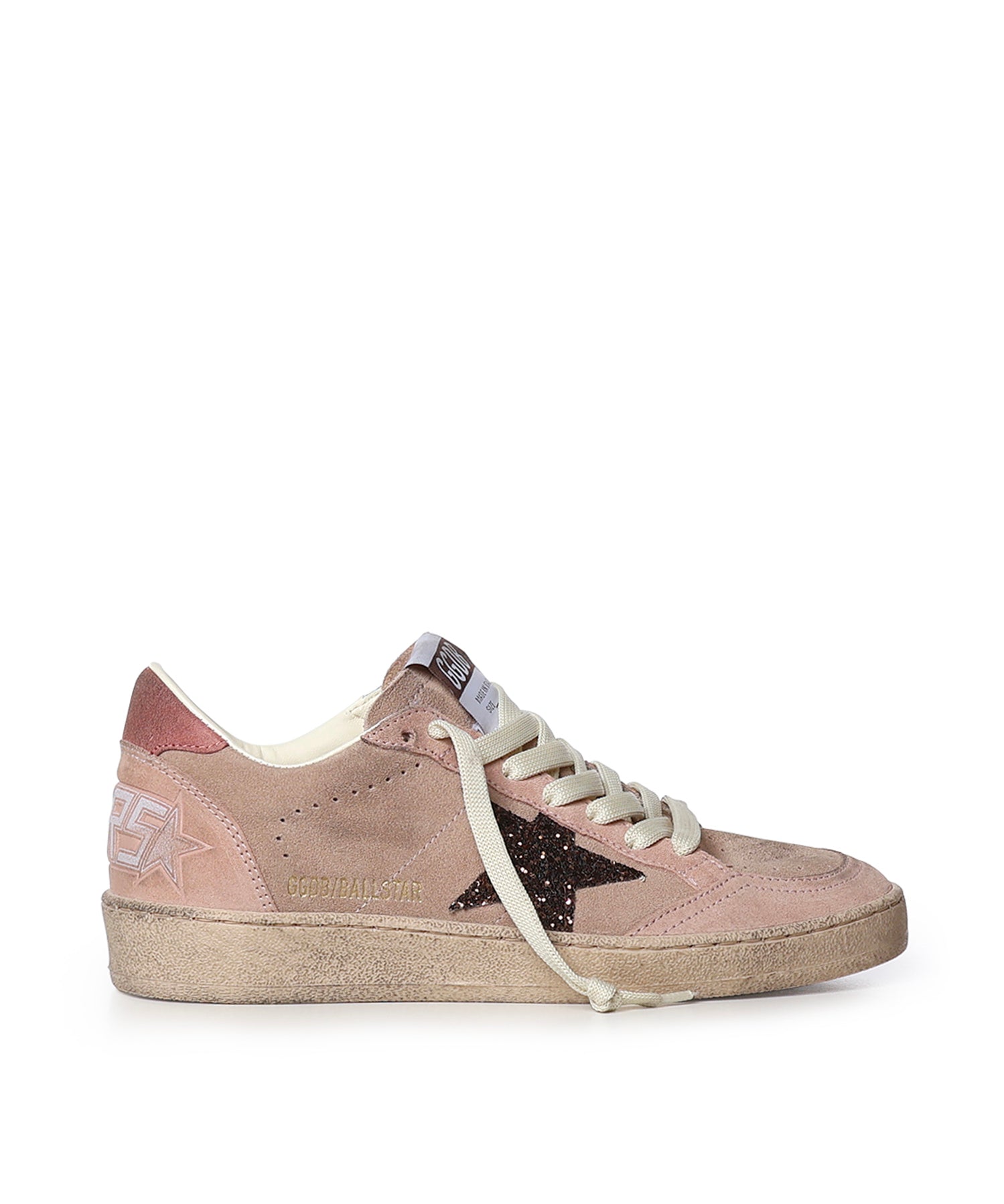 Sneakers Ball Star in suede con glitter GWF00117 F00869425819 GOLDEN GOOSE 