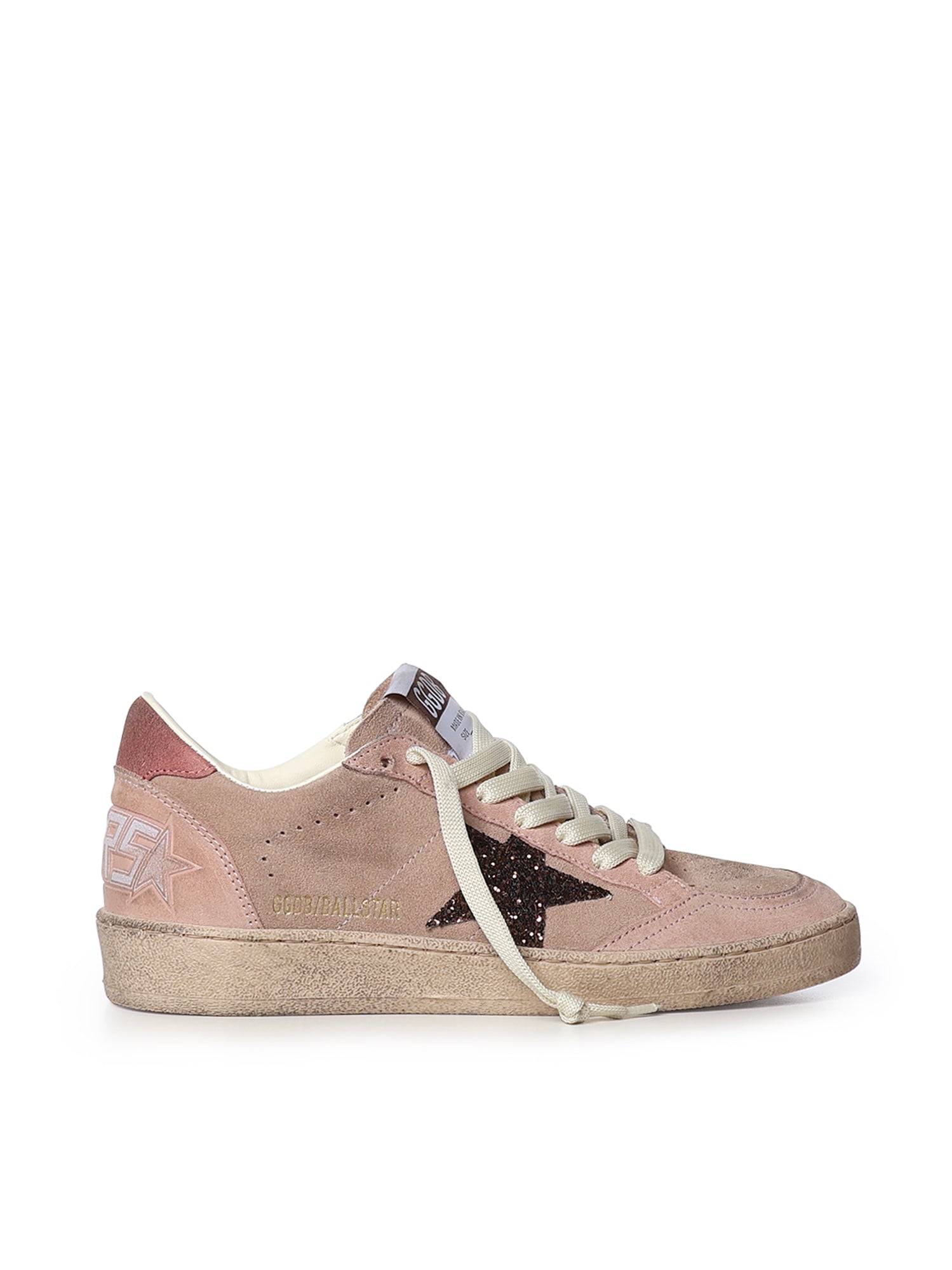 Sneakers Ball Star in suede con glitter GWF00117 F00869425819 GOLDEN GOOSE 
