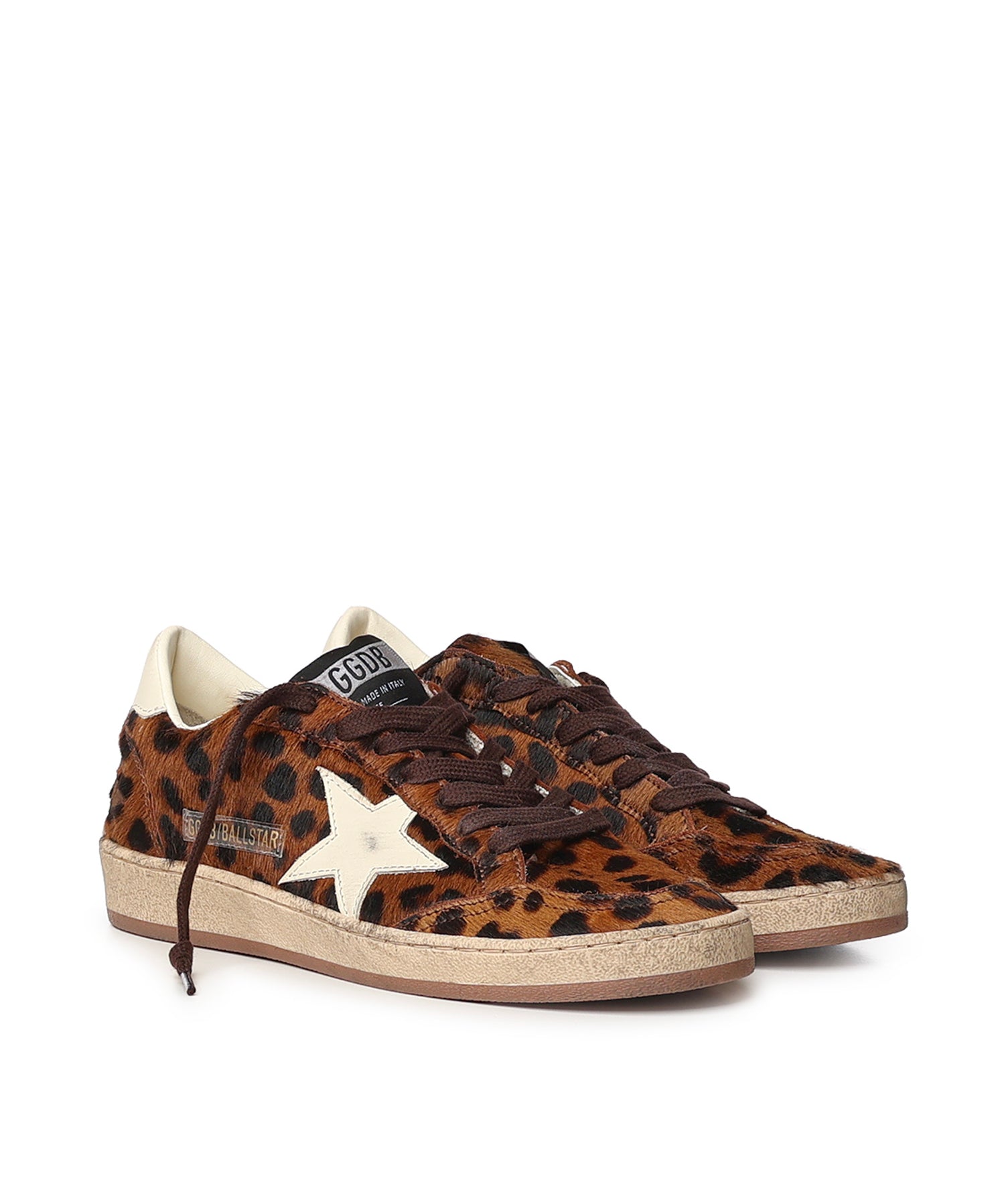 Sneaker Ball Star in cavallino leo GWF00117 F00870355655 GOLDEN GOOSE 