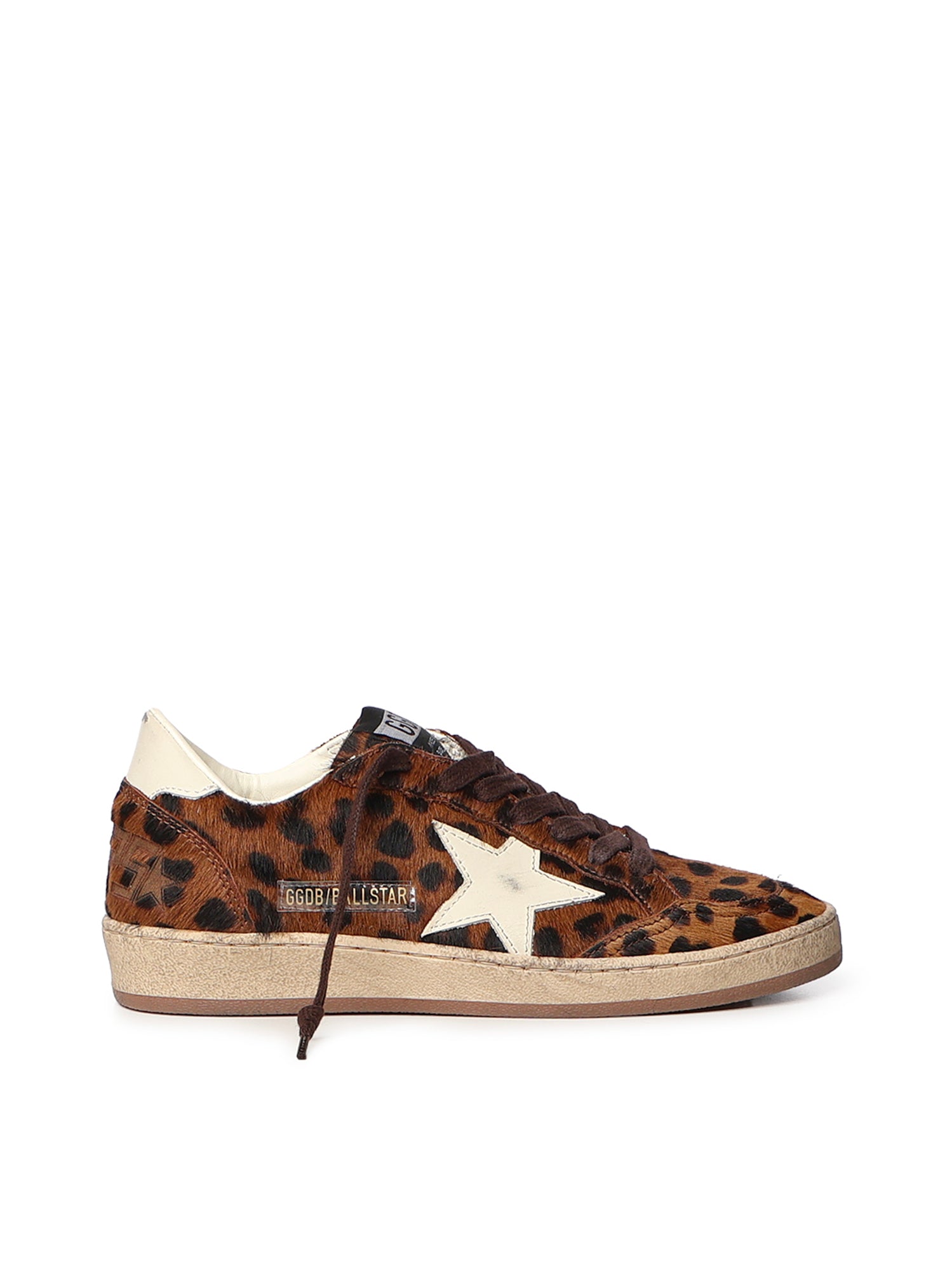 Sneaker Ball Star in cavallino leo GWF00117 F00870355655 GOLDEN GOOSE 